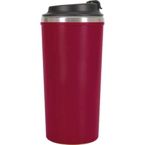 Devrilmez Estetik Kırmızı Çelik Termos 500 ml 