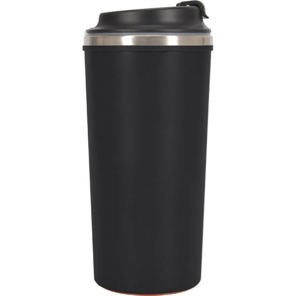 Devrilmez Estetik Siyah Çelik Termos 500 ml 