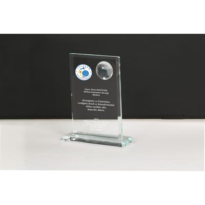Dikdörtgen Kristal Plaket