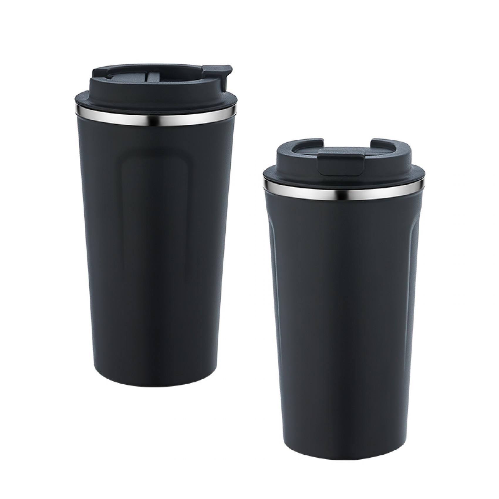 Elegant Siyah Çelik Termos 450 ml