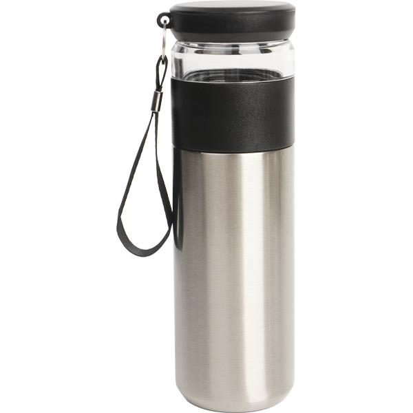 Filtre Ayrımlı Gümüş Çelik Termos 450 ml