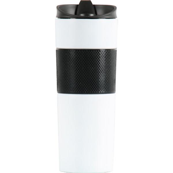 French Press Beyaz Çelik Termos 500 ml