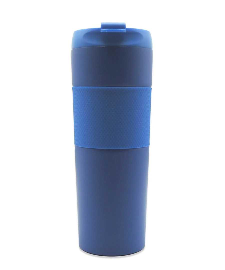 French Press Mavi Çelik Termos 500 ml