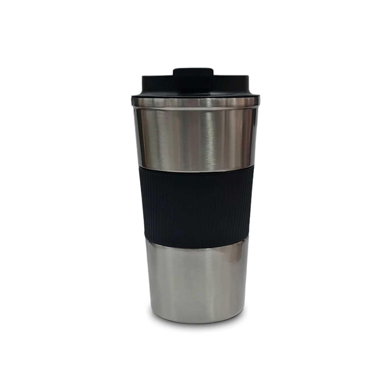 Kaydırmaz Tabanlı Gri Çelik Termos 500 ml 