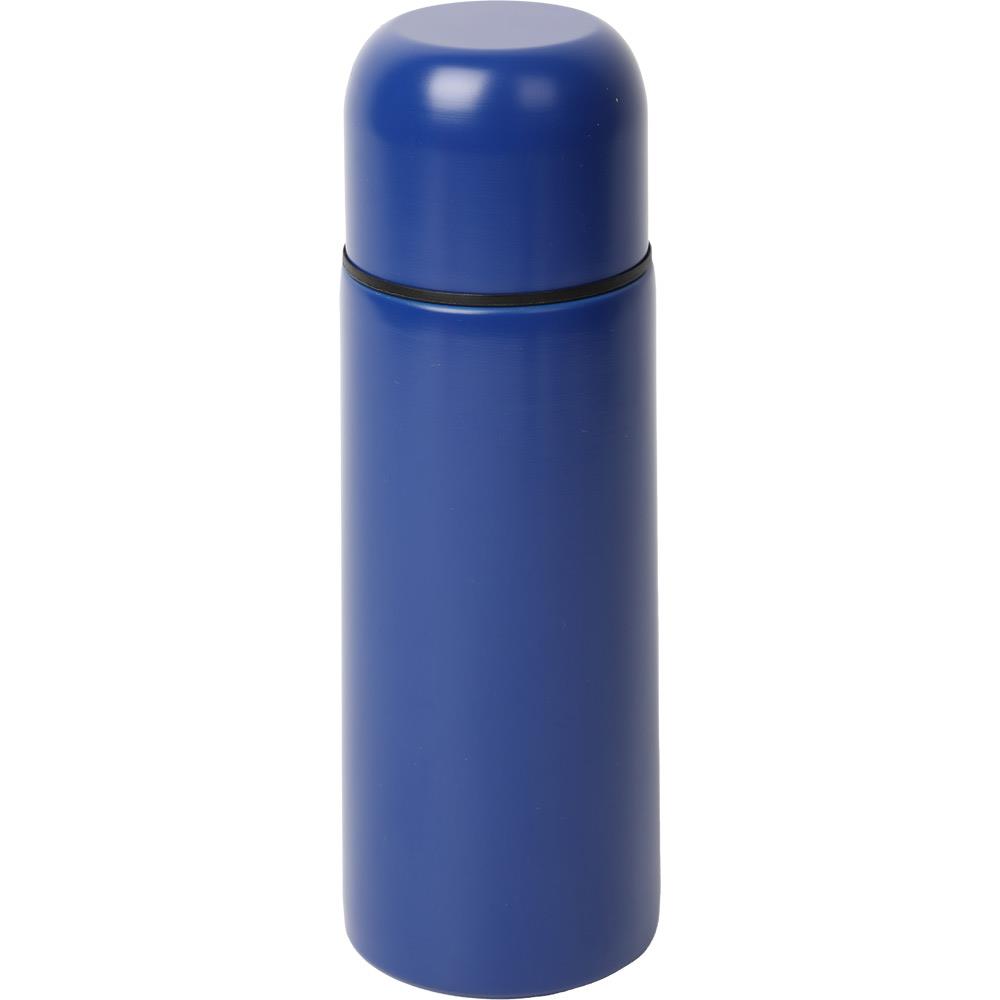Kilit Kapaklı Mavi Çelik Termos 350 ml