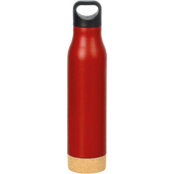 Kırmızı Mantar Taban Çelik Termos 450 ml