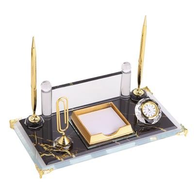 Mermer Desenli Kristal Masa İsimliği 