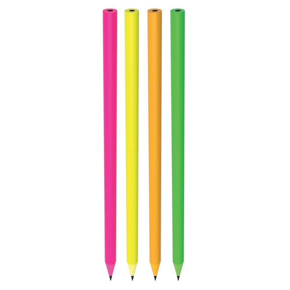 Neon Yuvarlak Renkli Kurşun Kalem