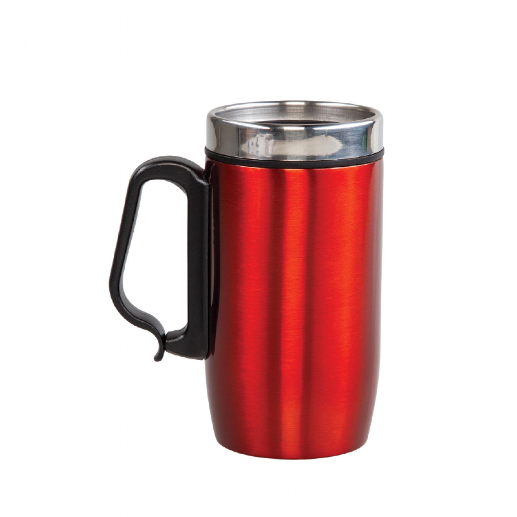 Pratik Kırmızı Çelik Kupa 240 ml