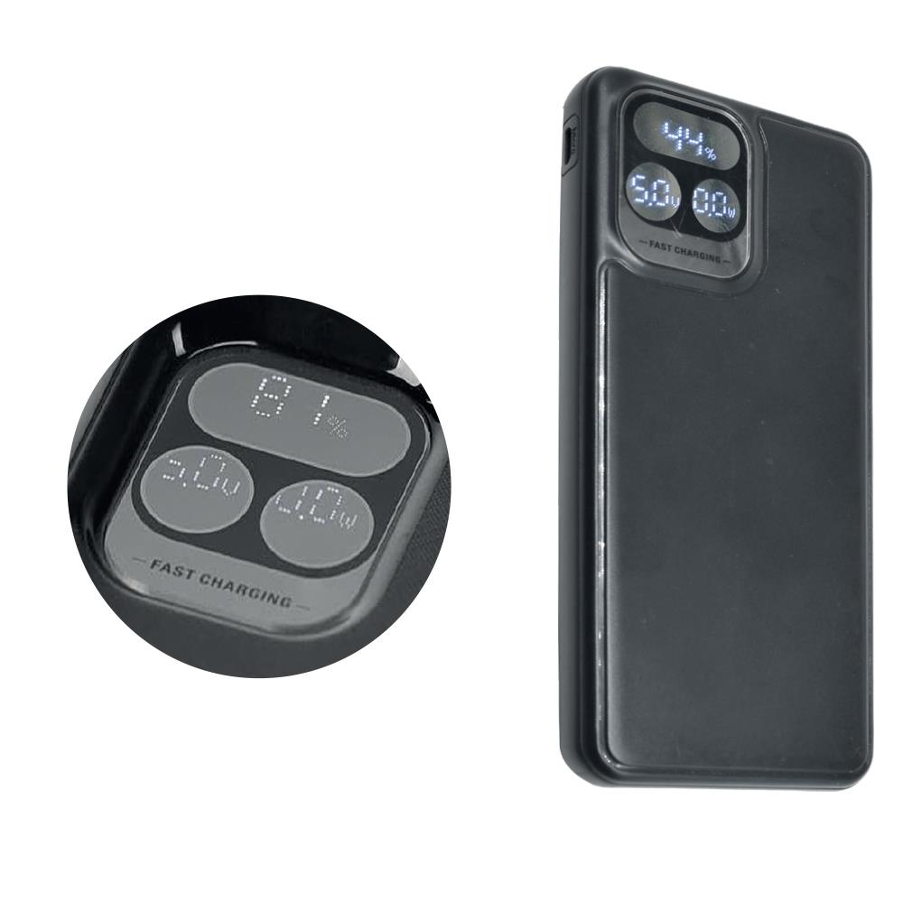Siyah 10.000 mAh Powerbank 