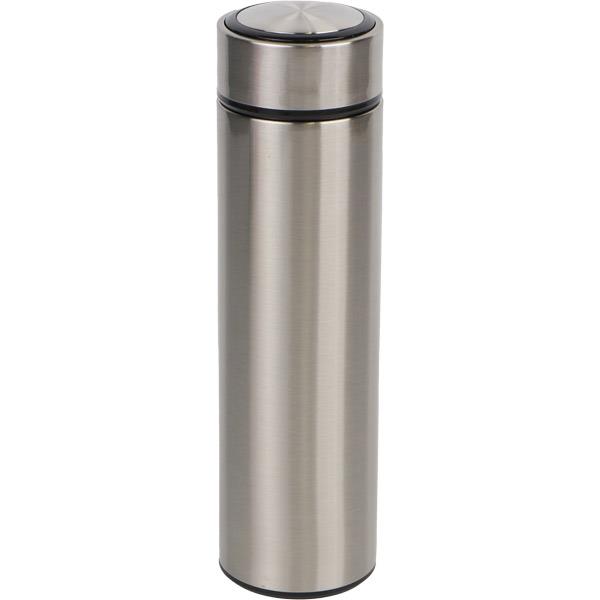 Süzgeçli Gri Çelik Termos 500 ml