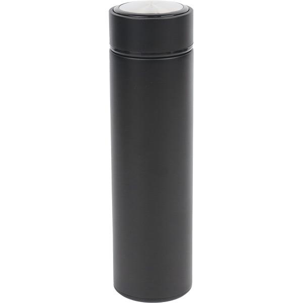 Süzgeçli Siyah Çelik Termos 500 ml