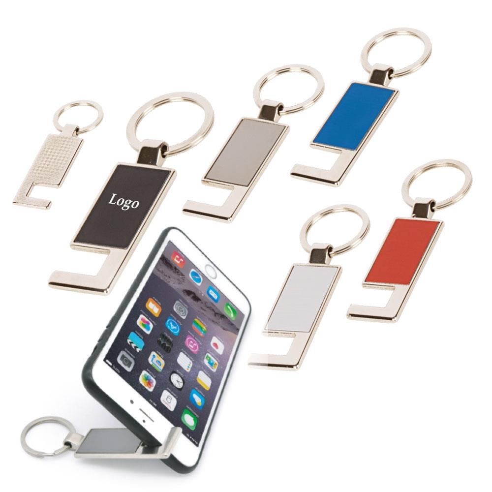 Telefon Stantlı Metal Anahtarlık