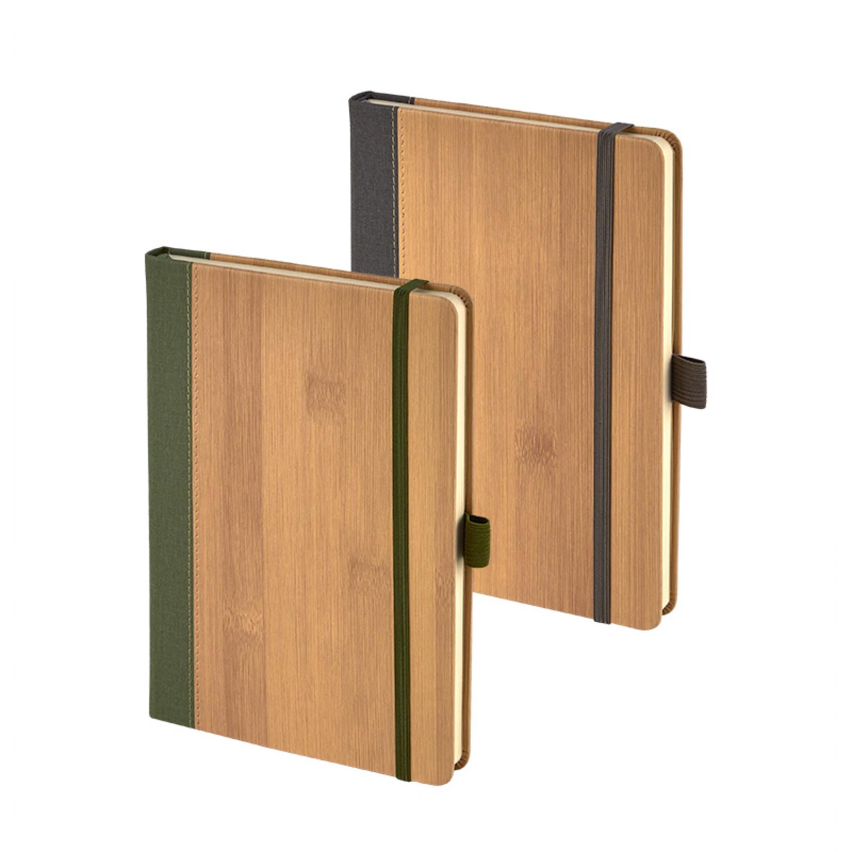 Termo Deri Bambu Görünümlü Defter