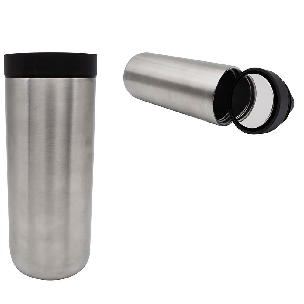 Üstten Basmalı Oval Görünüm Çelik Termos 500 ml