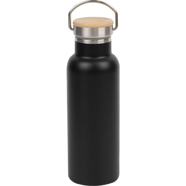Vintage Siyah Çelik Termos 600 ml
