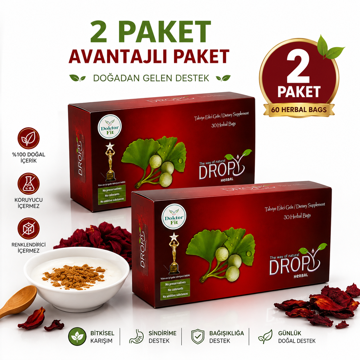 2 Paket Dropy Herbal
