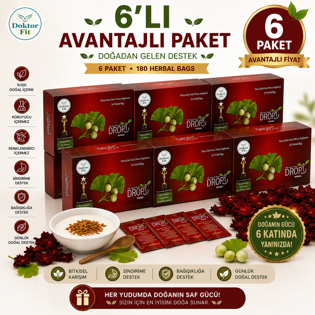 6 Fırsat Paketi̇ Dropy Herbal