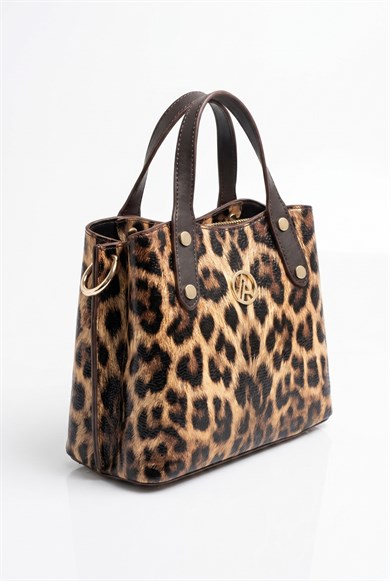 Armine Club Çanta ARM118 Leopar Kahve