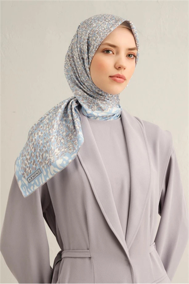 Armine Desenli Saf İpek Twill Eşarp 9352--06