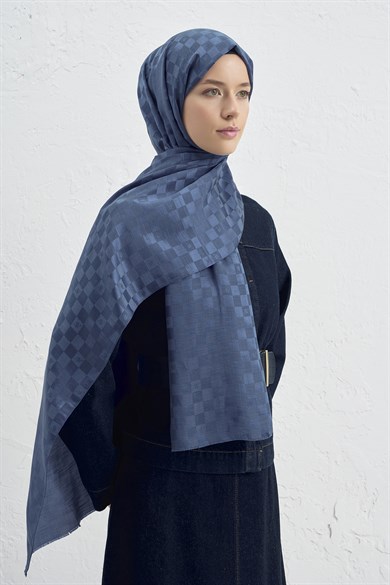 Armine Elegance İpek Pamuk Dama Şal 35