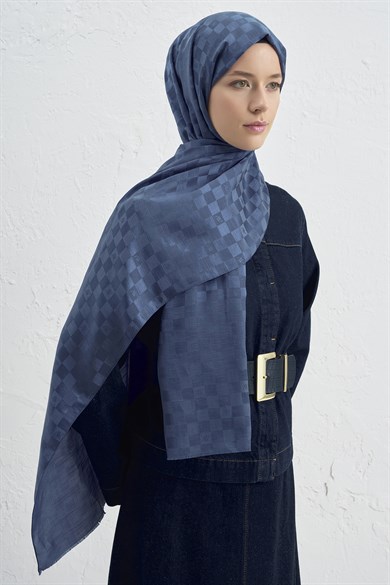 Armine Elegance İpek Pamuk Dama Şal 35