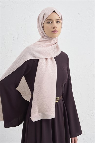 Armine Elegance İpek Pamuk Monogram Şal 39
