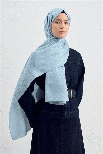 Armine Elegance İpek Pamuk Monogram Şal 55