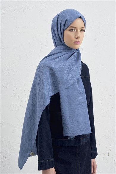 Armine Elegance İpek Pamuk Monogram Şal 26