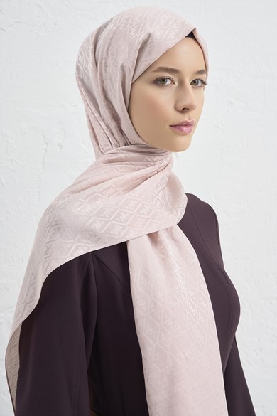 Armine Elegance İpek Pamuk Monogram Şal 39