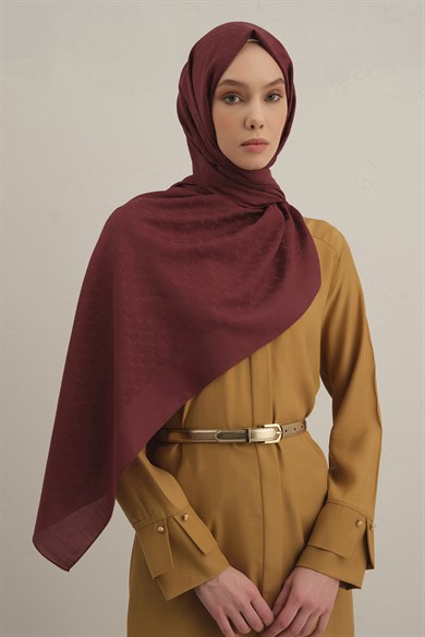 Armine Link Desen Bambu Cotton Şal 32