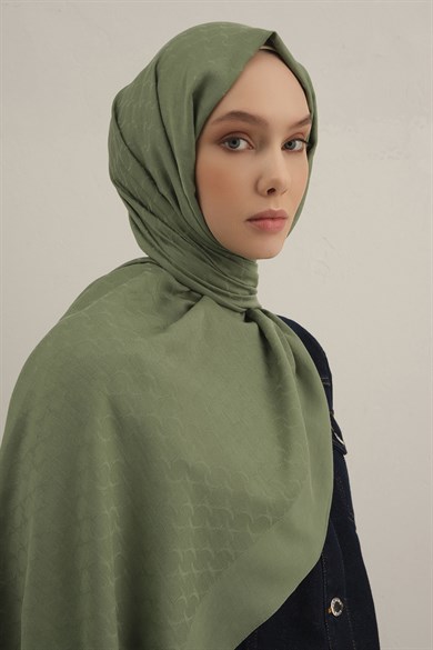 Armine Link Desen Bambu Cotton Şal 48