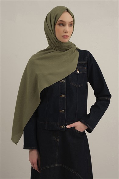 Armine Link Desen Bambu Cotton Şal 49