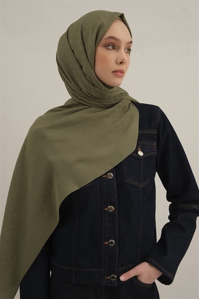 Armine Link Desen Bambu Cotton Şal 49
