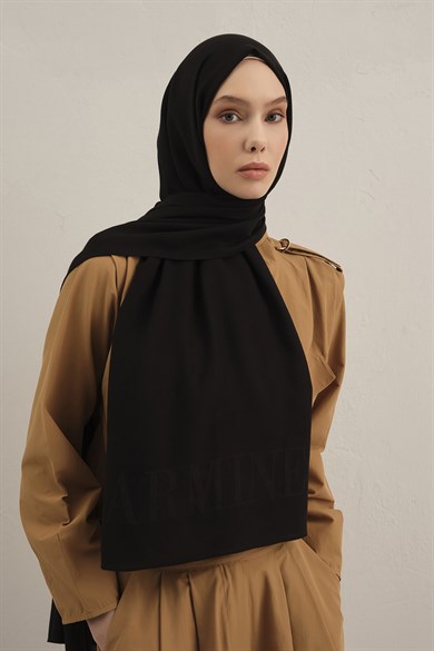 Armine Logo Drop Pamuk İpek Şal 01