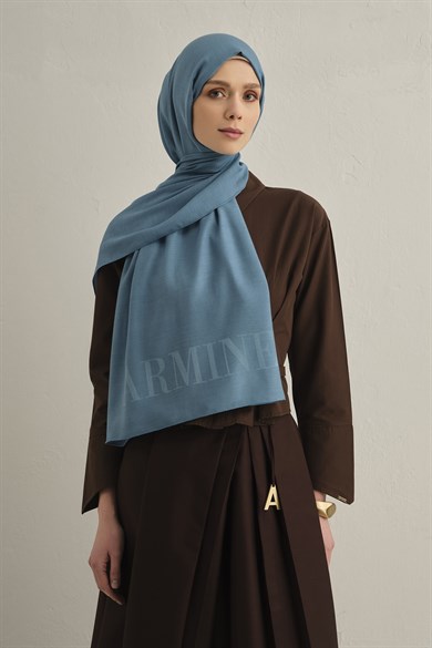 Armine Logo Drop Pamuk İpek Şal 27