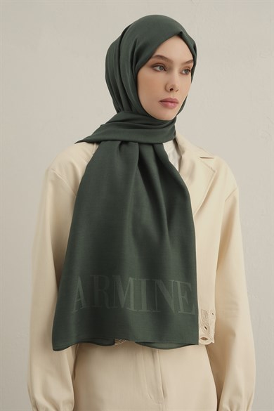 Armine Logo Drop Pamuk İpek Şal 50