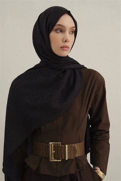 Armine Lyocell Naia Kare Monogram Şal 6 03