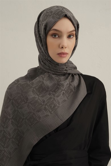 Armine Lyocell Naia Kare Monogram Şal 6 18