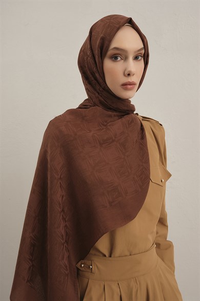 Armine Lyocell Naia Kare Monogram Şal 6 16