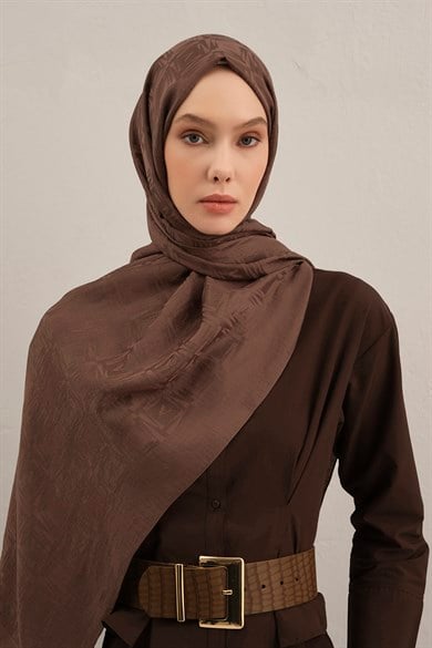 Armine Lyocell Naia Kare Monogram Şal 6 11