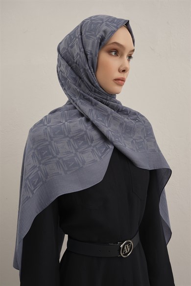 Armine Lyocell Naia Kare Monogram Şal 6 26