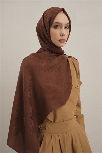Armine Lyocell Naia Kare Monogram Şal 6 16