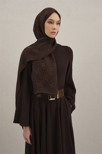 Armine Lyocell Naia Kare Monogram Şal 6 10