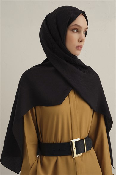 Armine Lyocell Naia Üçgen Monogram Şal 5 03
