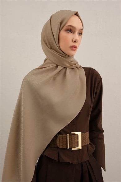 Armine Lyocell Naia Üçgen Monogram Şal 5 04