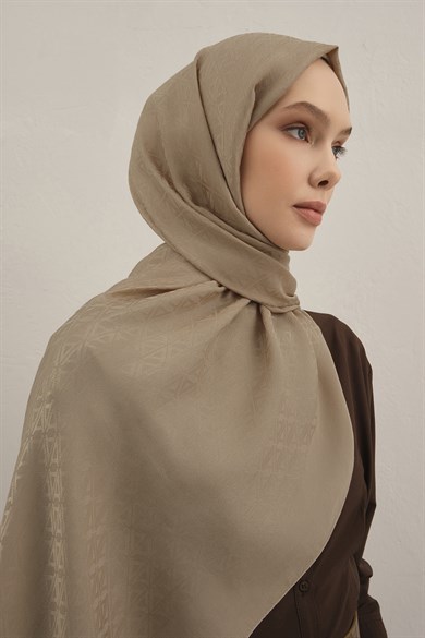 Armine Lyocell Naia Üçgen Monogram Şal 5 04