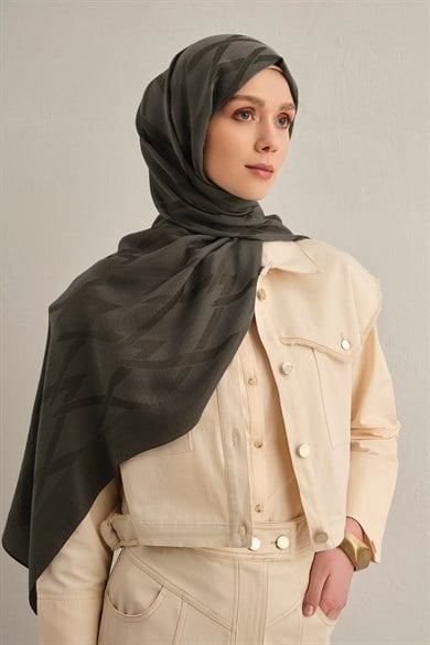Armine Lyocell Naia Zikzak Desen Şal  1- 18