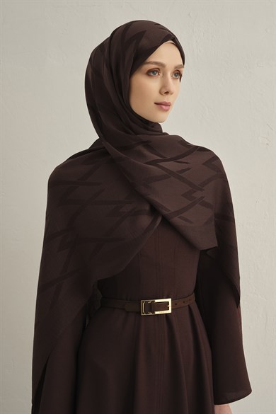Armine Lyocell Naia Zikzak Desen Şal  1- 10