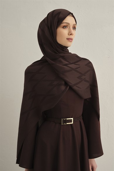 Armine Lyocell Naia Zikzak Desen Şal  1- 10